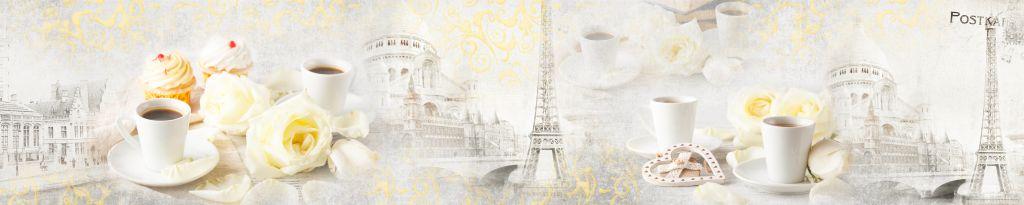 Панель-фартук Кофе в Париже 309 3000х600мм