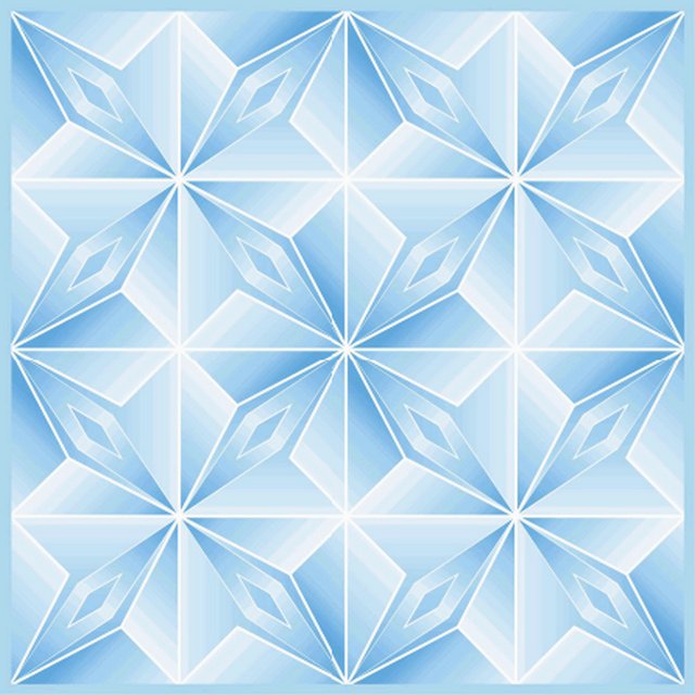 Плитка потолочная "Мартин-пласт" Оригами голубой 50х50см (блист.8 шт)