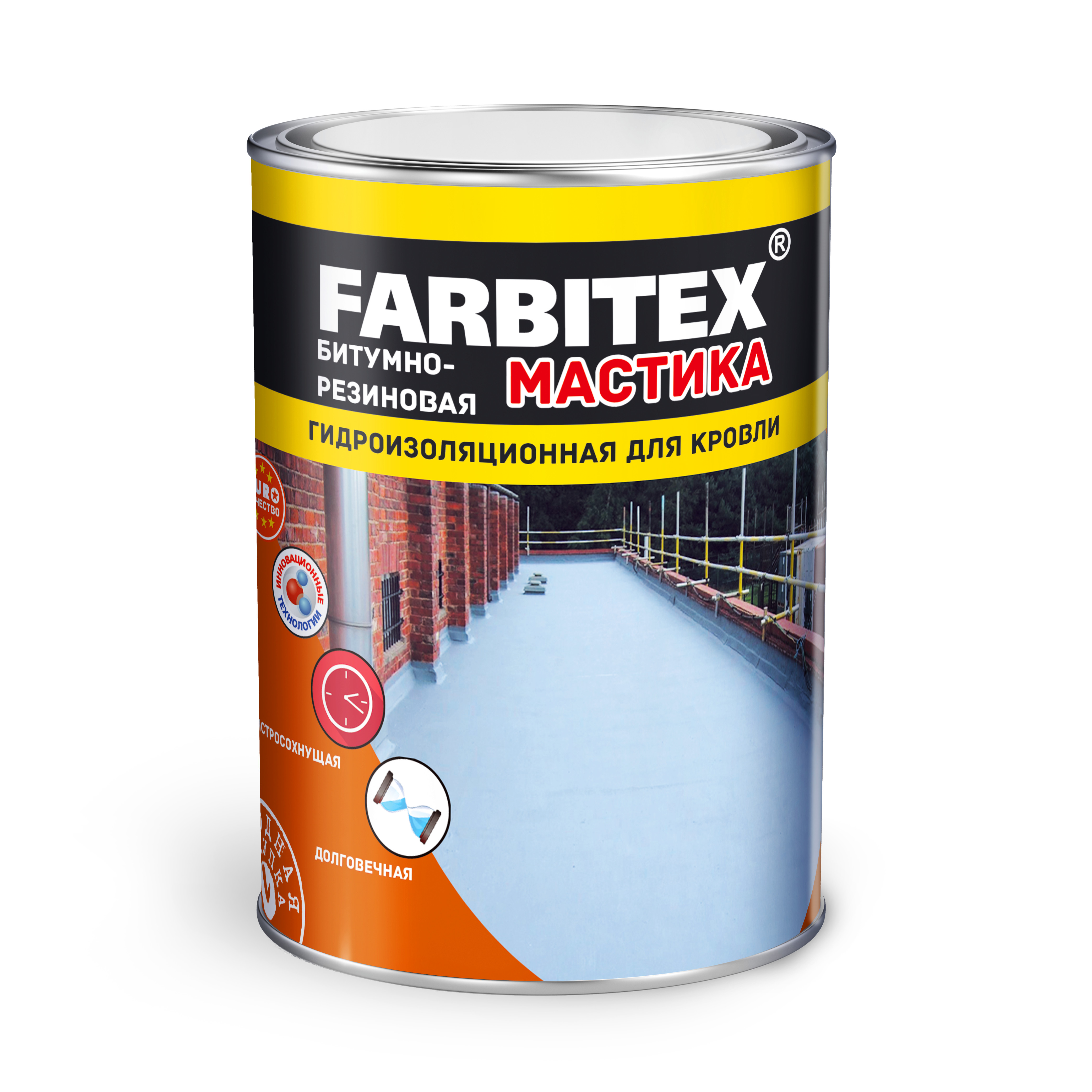 Мастика битумно-резиновая FARBITEX 17кг	