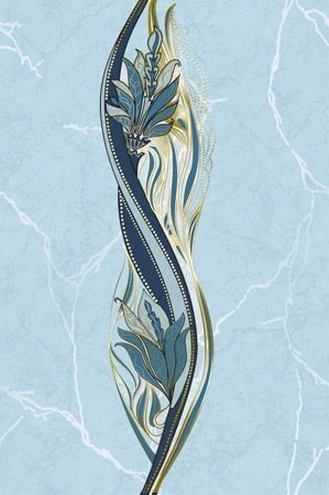 Декор Александрия Голубой Цветок В13401 20х30см