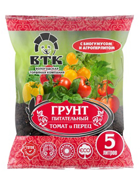 Грунт ВТК томат и перец 5л (с биогумусом)