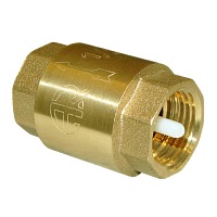 Клапан обратный пружинный STI 1/2" d15 вн/вн (пластиковый шток)
