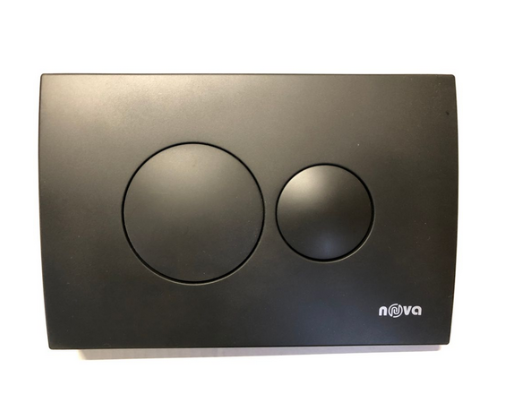 Кнопка для инсталляции NOVA хромированная черная 7317