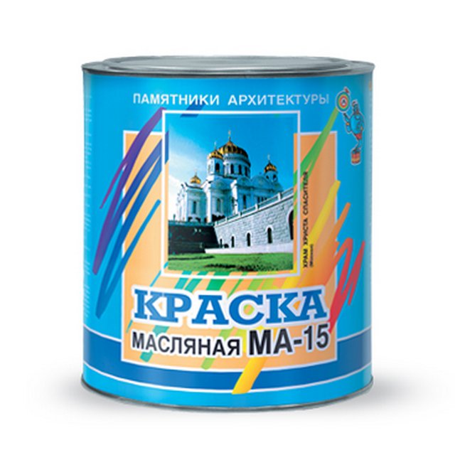 Краска масляная МА-15 (Воронеж) синяя 6кг