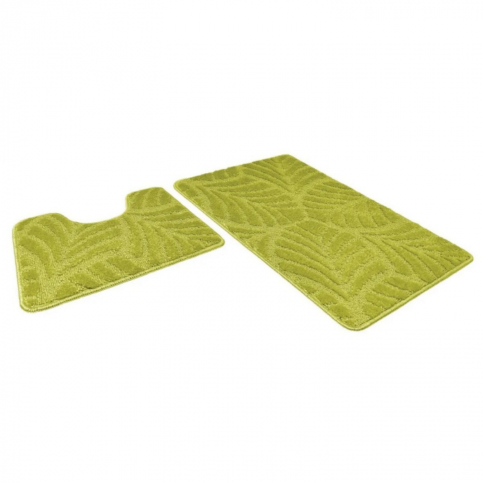 Набор ковриков для ванной комнаты АКТИВ ICARPET салатный 50х80+50х40 891471